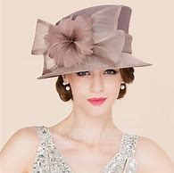 Image result for Jjshouse Ladies' Polyester With Bowknot Bowler Cloche Hats Tea Party Hats
