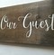 Image result for Rustic Guest Room Sign