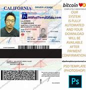 Image result for California ID Card Template