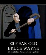 Image result for Batman Arkham Bruce Wayne Aging Meme