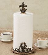 Image result for Fleur De Lis Bronze Paper Towel Holder