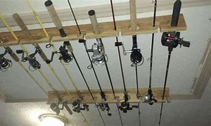 Image result for Fishing Rod Holders for Garage Ceiling