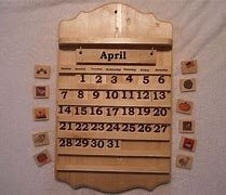 Image result for Wooden Monthly Calendar