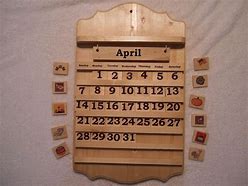 Image result for Wooden Wall Calendars with Tiles