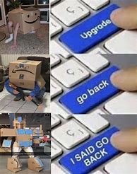 Image result for Amazon. Box Guy Meme