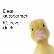 Image result for Duck AutoCorrect Meme