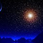 Image result for Moon and Stars at Night