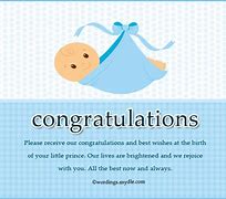 Image result for Congratulations On Your New Baby Boy