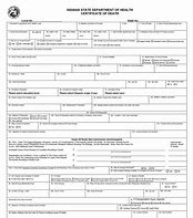 Image result for Death Certificate Form Template Mexico