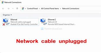Image result for What Does It Mean If My Network Cable Is Unplugged