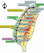 Image result for Taiwan Railway Map