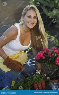 Image result for Beautiful Woman Gardening