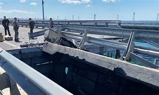 Image result for Crimean Bridge Cracks