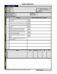 Image result for Audit Form Format