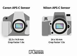 Image result for Sensor Size Comparison