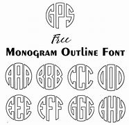 Image result for Monogram Outline