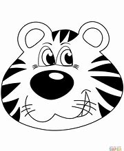 Image result for Printable Tiger Head