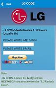 Image result for LG Sim Unlock Code