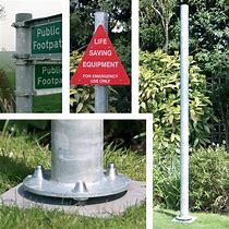 Image result for Metal Sign Post Anchors