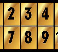 Image result for Big Numbers 1 to 10