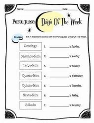 Image result for Portuguese Worksheets for Kids