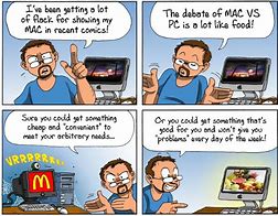 Image result for Mac vs PC Food Comic