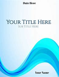 Image result for Editable Cover Page