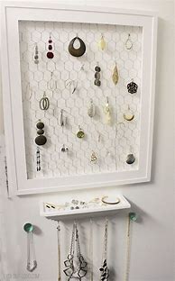 Image result for DIY Jewelry Organizer Frame