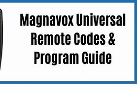 Image result for Magnavox Remote Code List