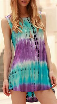 Image result for Purple Tie Dye Dress