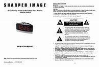 Image result for Sharper Image Manuals