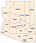 Image result for Arizona County Map with Cities