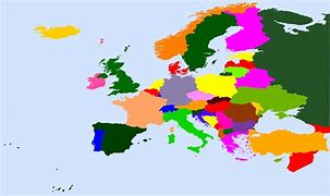 Image result for Europe Map Colorful