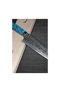 Image result for Damascus Blade Turquoise Handle Chef Knife
