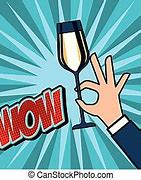 Image result for Champagne Cheers Clip Art No Background
