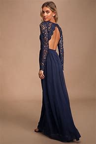 Image result for Blue Long Sleeve Maxi Dress