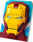 Image result for Iron Man LEGO Portrait