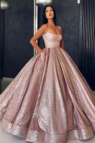 Image result for Rose Gold Prom Dress