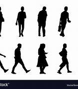Image result for People Walking Black and White