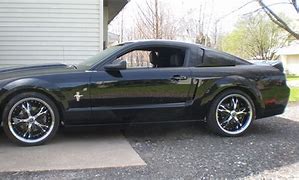 Image result for 2007 black mustang 