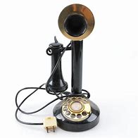 Image result for Side View of a Tabletop Rotary Phone