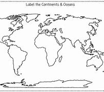 Image result for Unlabeled Continent Map