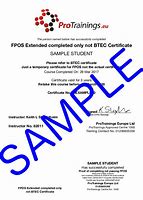 Image result for Fpos Certificate