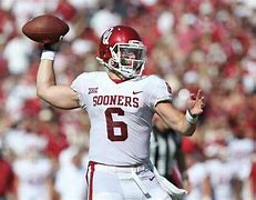 Image result for Baker Mayfield Oklahoma Getting Hit