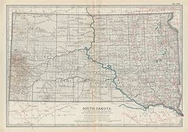 Image result for Old South Dakota Map