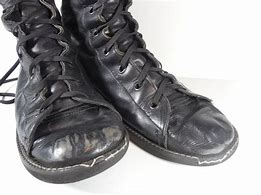 Image result for Black Leather Wrestling Boots
