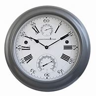 Image result for Outdoor Patio Clocks with Temperature