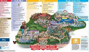 Image result for Disneyland and California Adventure Map