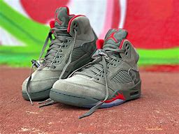 Image result for Jordan Retro 5 Camo