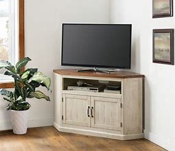 Image result for All Wood Corner TV Stand